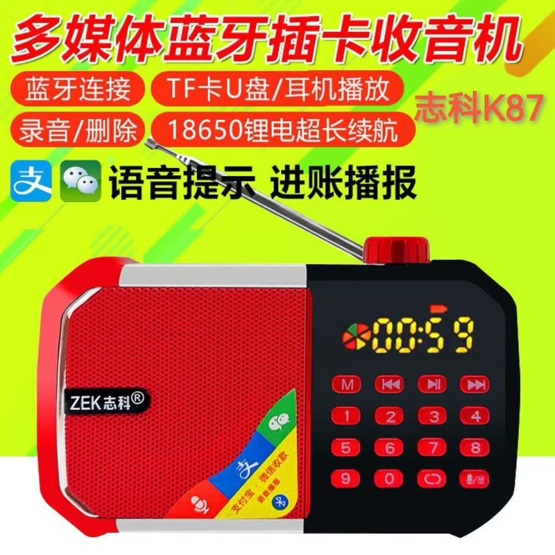 現代T853Sミニラジオ携帯型カード高齢者ウォークマンMP3スピーカープレーヤー|undefined