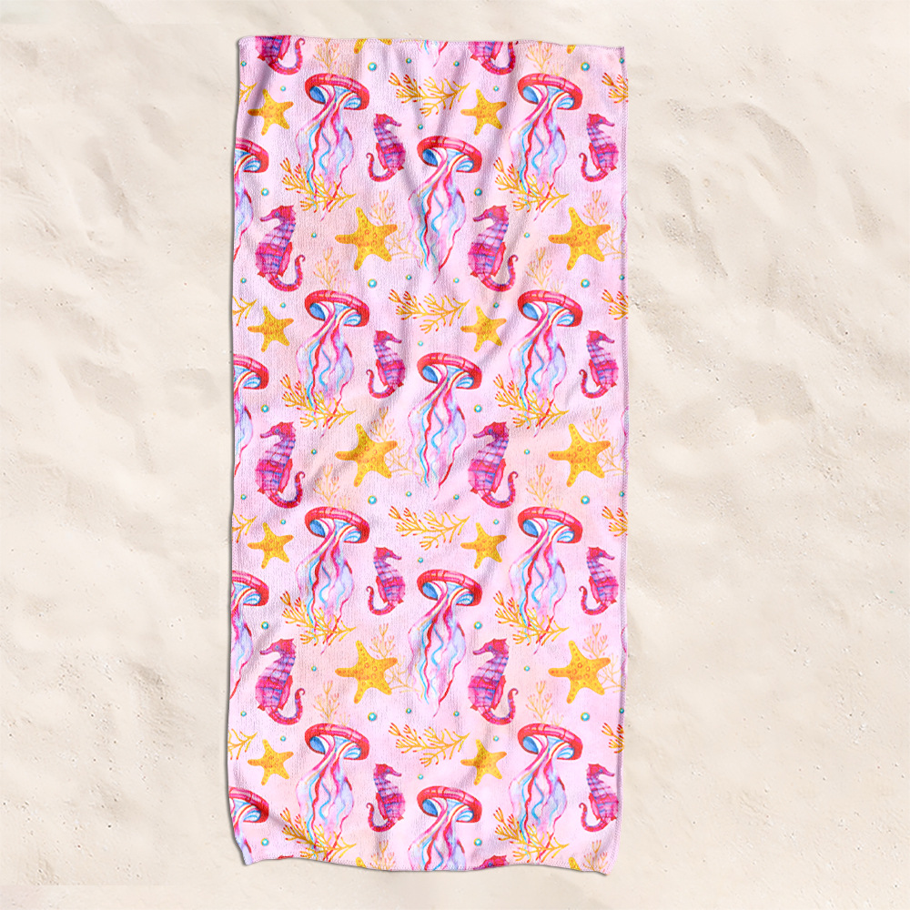 Toallas de playa transfronterizas para nadar toallas de baño de playa baño acondicionamiento físico para hombres y mujeres toallas de secado rápido convenientes