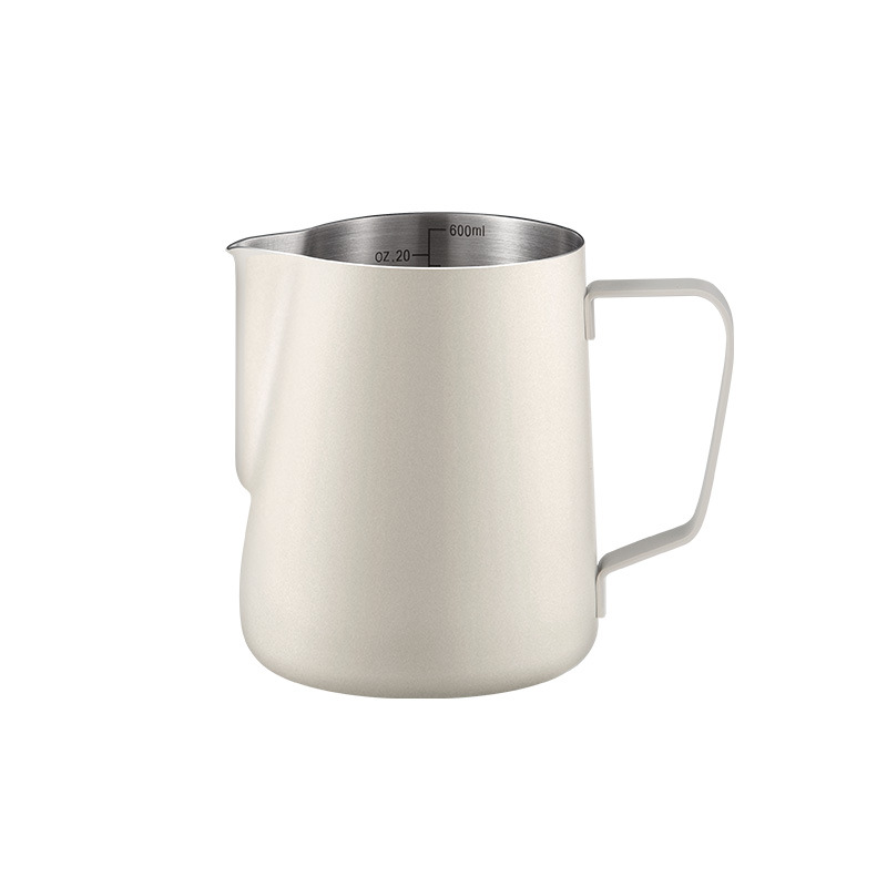 Taza de leche de acero inoxidable espesar taza de leche de café tetera de té de lujo café leche tiendas suministros de boquilla aguda jar de leche