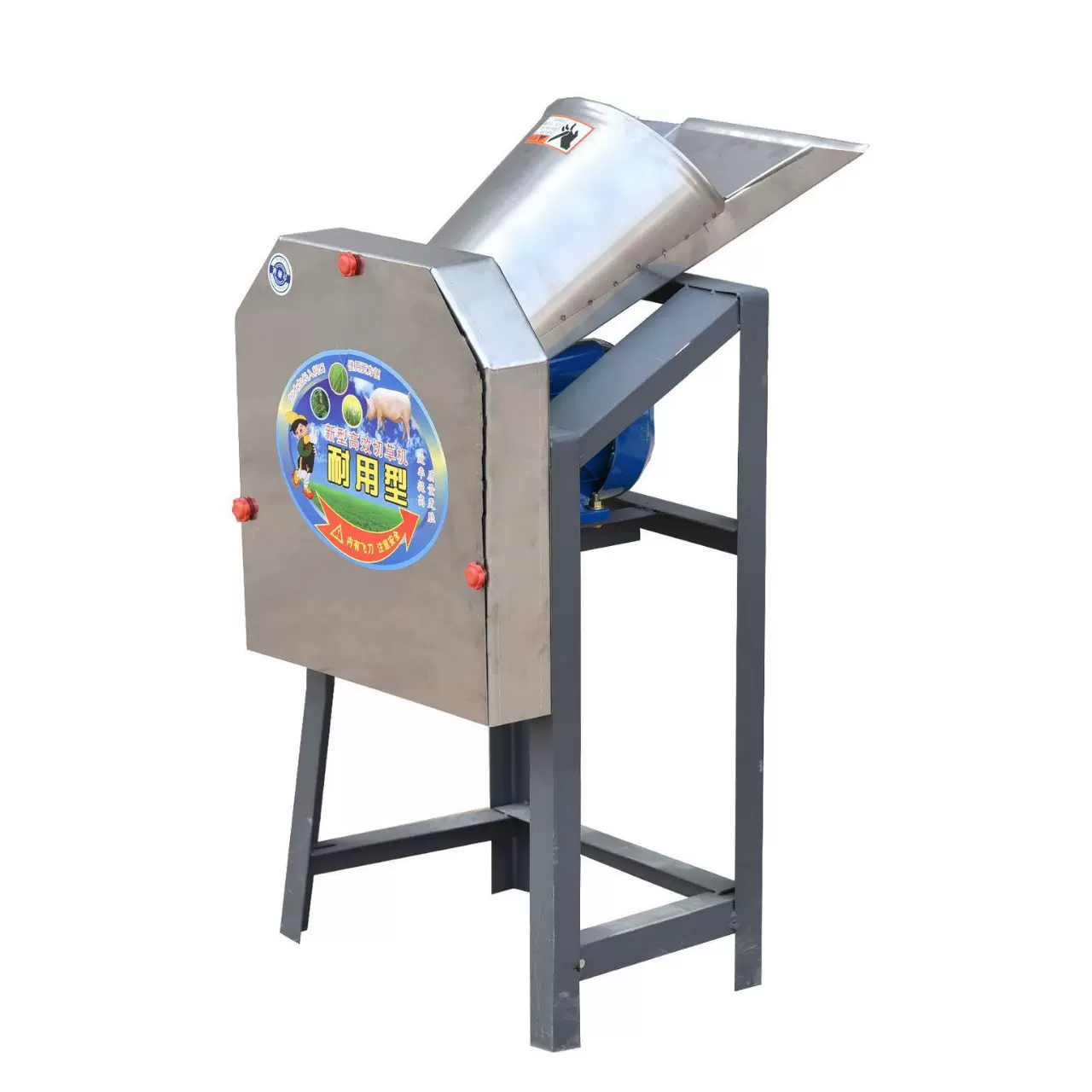 不锈钢切草机猪草机家用电小型养殖畜牧业牛羊饲料猪草切碎机铡草