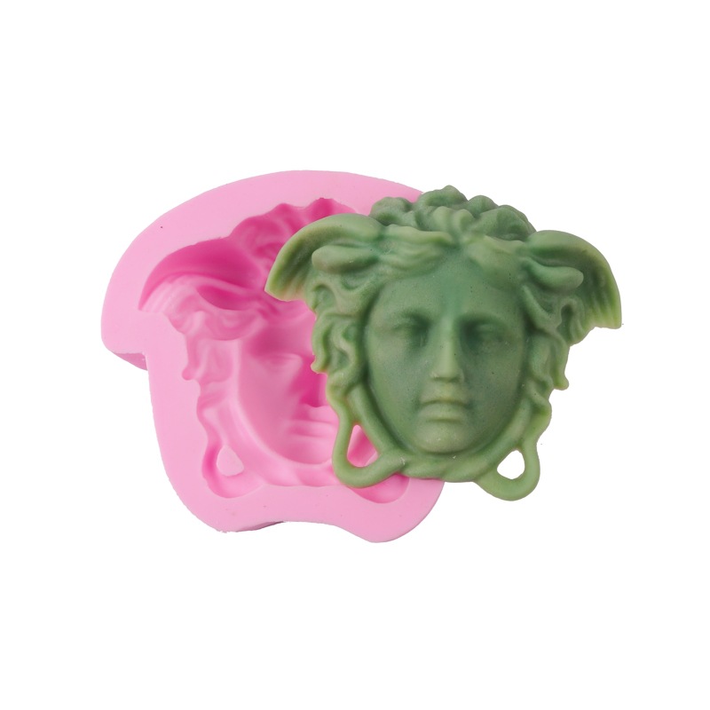 En stock Medusa Avatar molde de pastel de silicona Fondant chocolate molde de silicona DIY aromaterapia molde de yeso