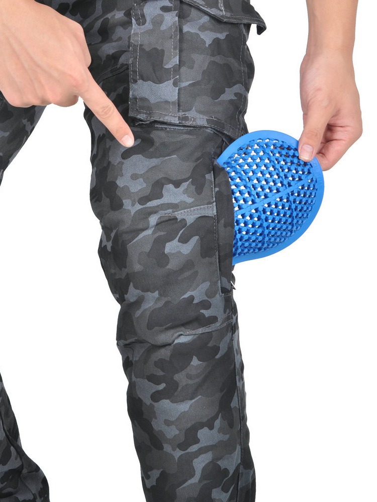 Pantalones de motocicleta VOLERO para hombres bolsas de camuflaje herramientas respirables anticaídas pantalones de motocicleta protectores de silicona