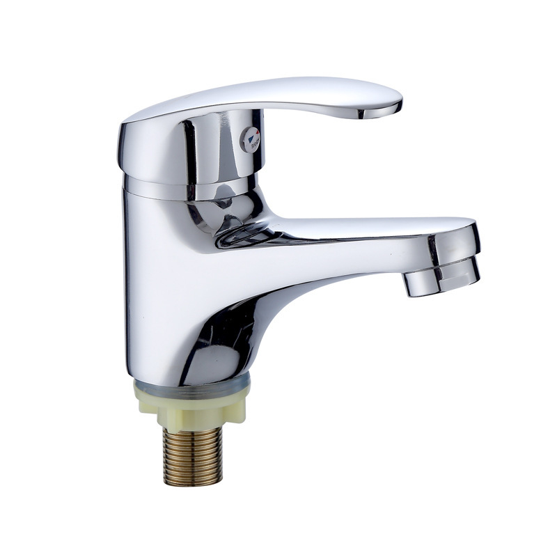 Todo el cobre de un solo agujero lavabo grifo de escritorio con interruptor de baño lavabo fábrica de ingeniería directa