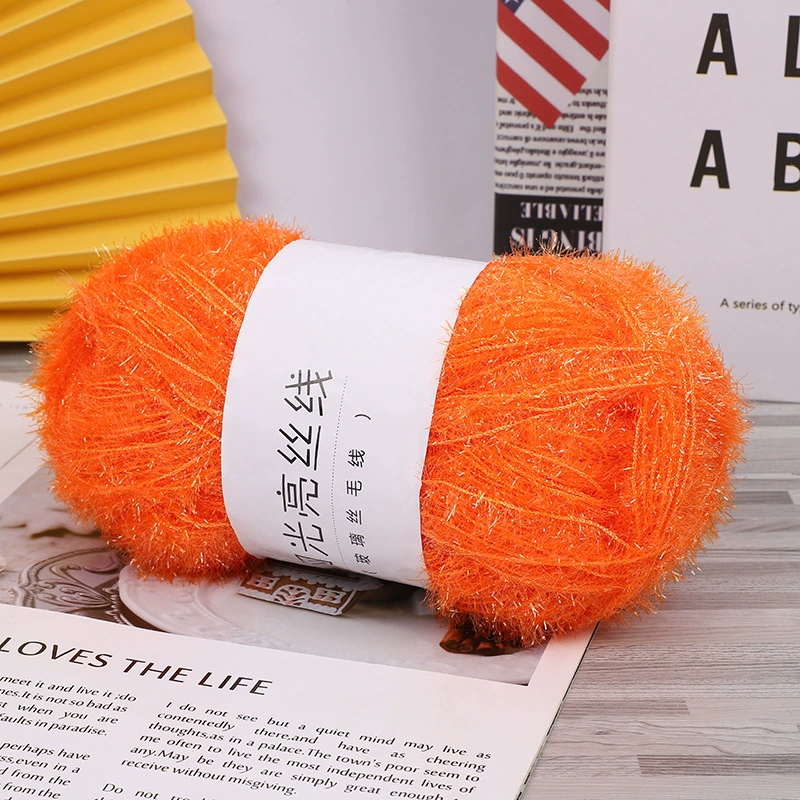 Стеклянная шелковая нить, handmade мерцание, 50 г (≈100 м) — упакованный односторонний пряжа