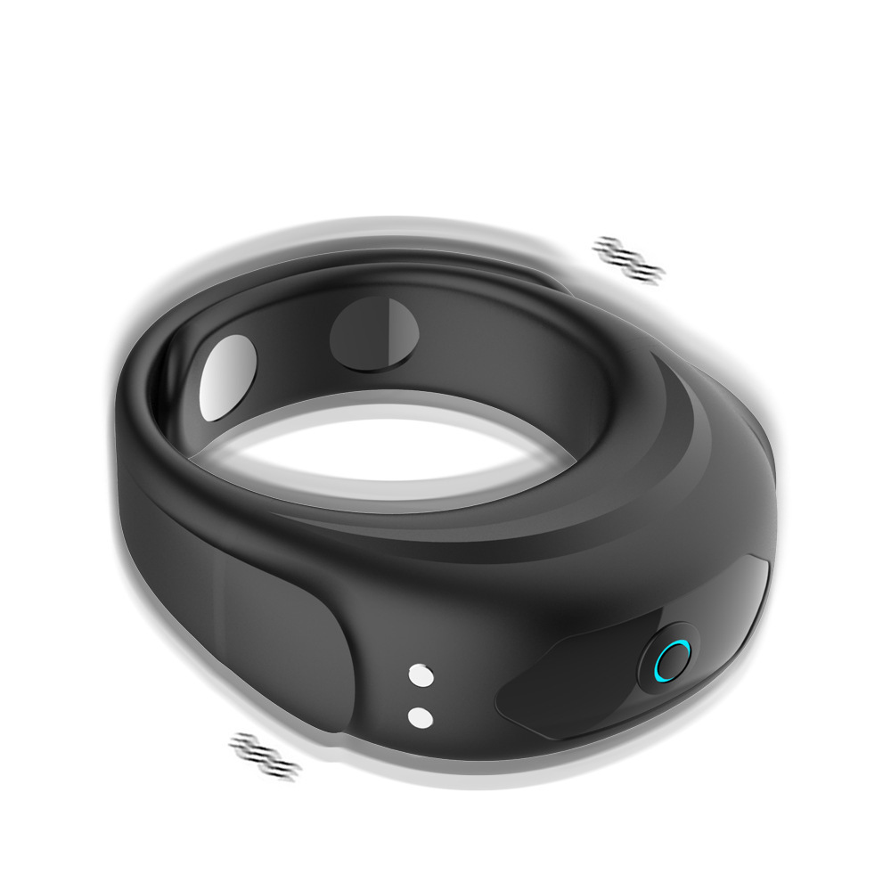 10-Frequency Vibrating Ring with Watch-Lock Design, Magnetic USB Charging, Silicone-ABS Body — detail image 7