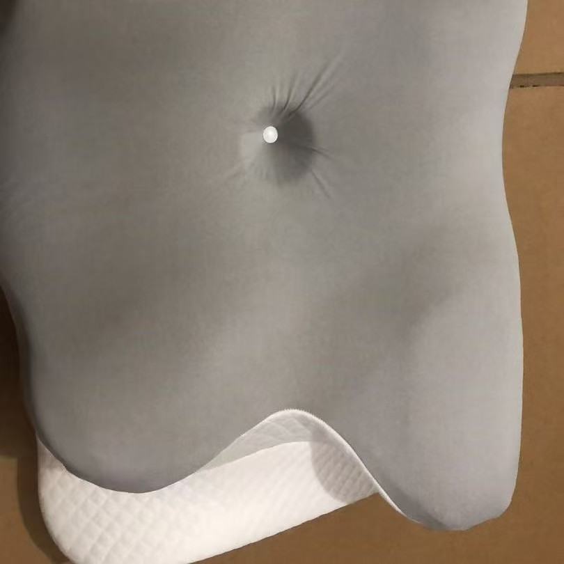 almohada para proteger la columna vertebral cervical y ayudar a dormir almohada de tracción de rebote lento almohada de memoria almohada de algodón mariposa ergonómica almohada de dormir lateral multifuncional