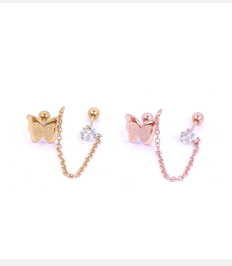 Labret piercing jewelry detail image