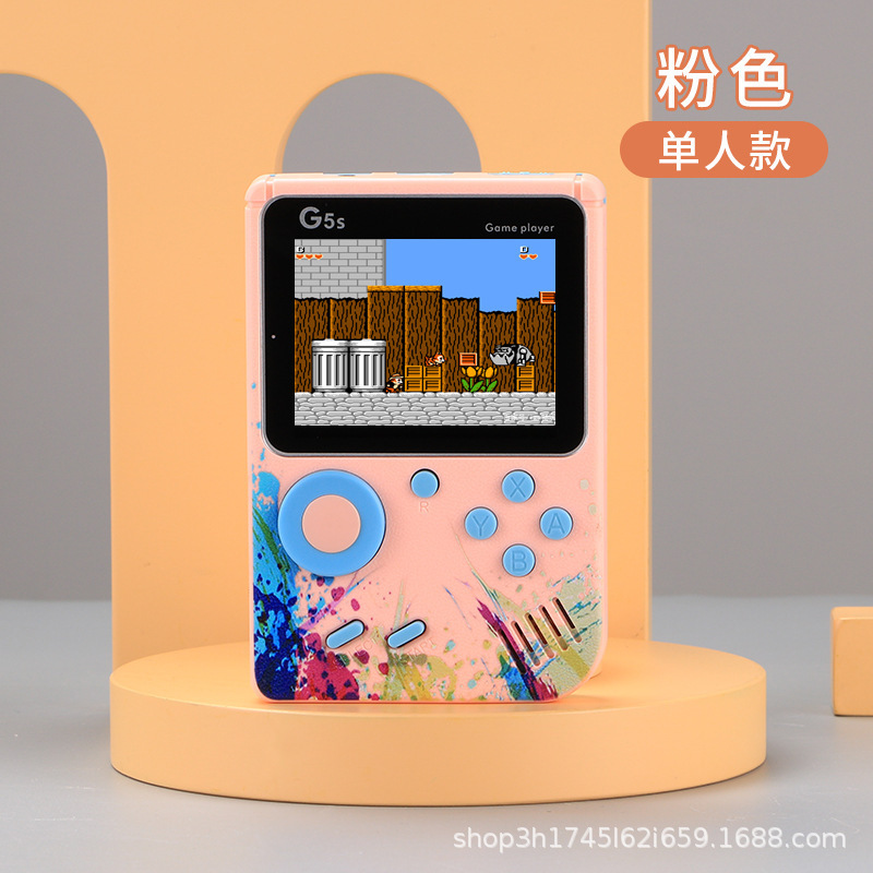 クロスミラーG5s携帯型携帯型携帯型ゲーム機500 in 1子供時代のレトロなレトロなテレビのツインゲーム機|undefined