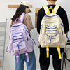 Korean version of ULZZANG campus college Fengxiao fresh and lovely contrasting girl student transparent school bag Japanese backpack