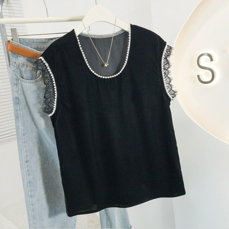 Женский летний новый высококачественный топ без рукавов в корейском стиле больших размеров, модный и универсальный дизайн, утягивающий топ без рукавов