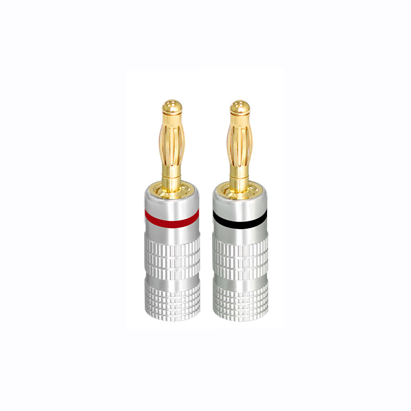 Nakamichiバナナプラグ銅金メッキ発熱スピーカースピーカーケーブル溶接なし4.5mmバナナヘッド