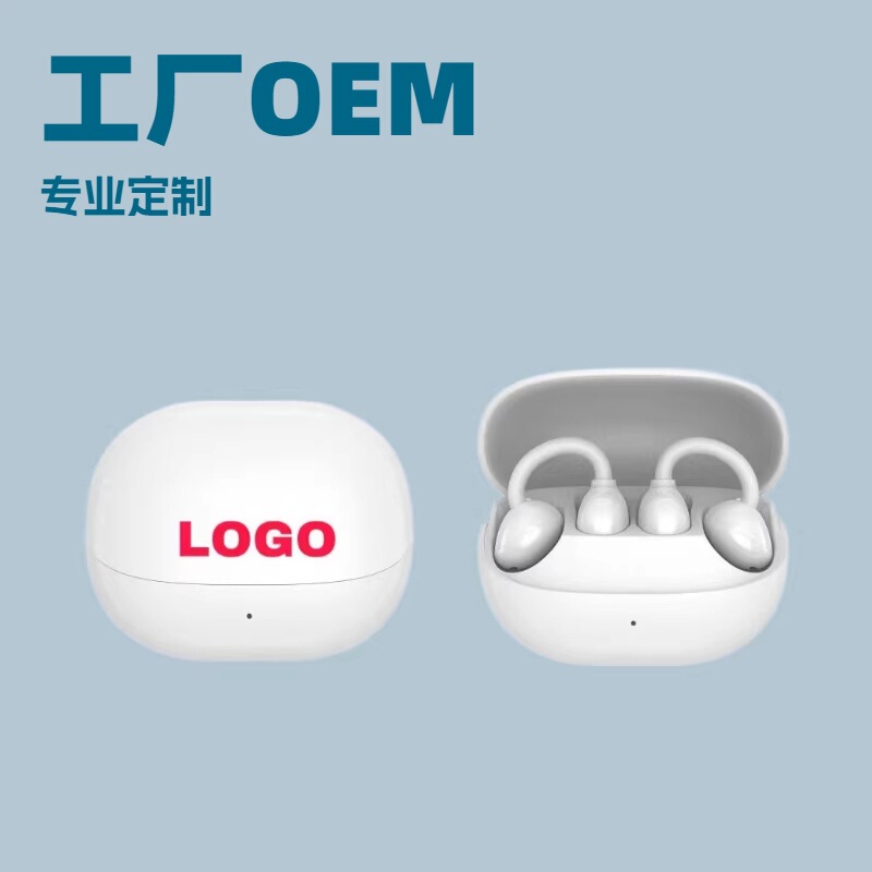New Ows Clip-On Bluetooth Headphones with New Directional Conduction Technology, Low Power Consumption, High Volume, Factory Oem Customization