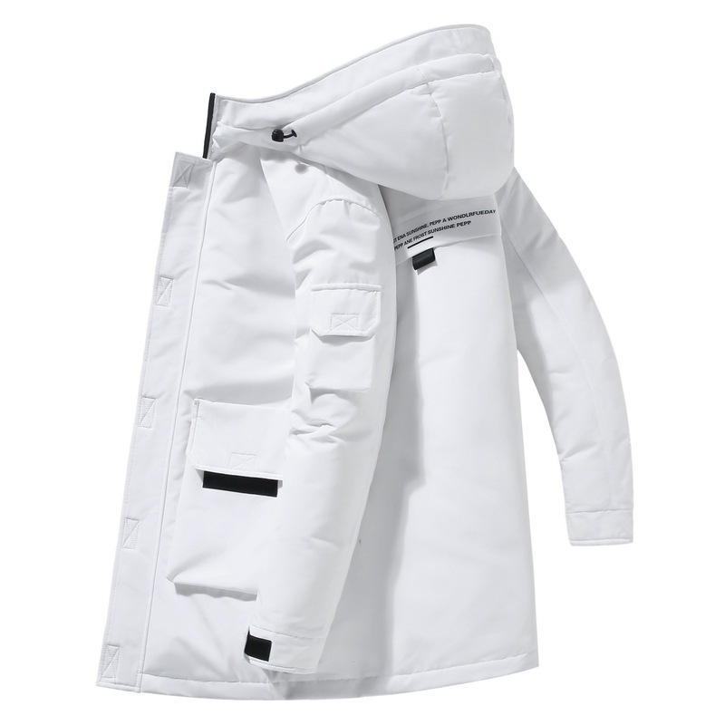 Off-Code Clearance Export European and American Cross-Border Winter Outwear Workwear down Jacket Student Couple Hooded Mid-Length Men's Clothing Off-Code Clearance Export European and American Cross-Border Winter Outwear Workwear down Jacket Student Couple Hooded Mid-Length Men's Clothing