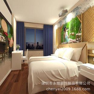 Mermaid Wall Wallpaper Pastoral Style Wall Covering Hengdian Cinema Theme Hotel Luxury Car Feast Personalized Background Wall Mural