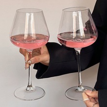 欧式ins大肚红酒杯水晶玻璃高脚杯葡萄酒杯大号勃艮第红酒杯