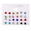 5773 (12 pieces of color diamond earrings)