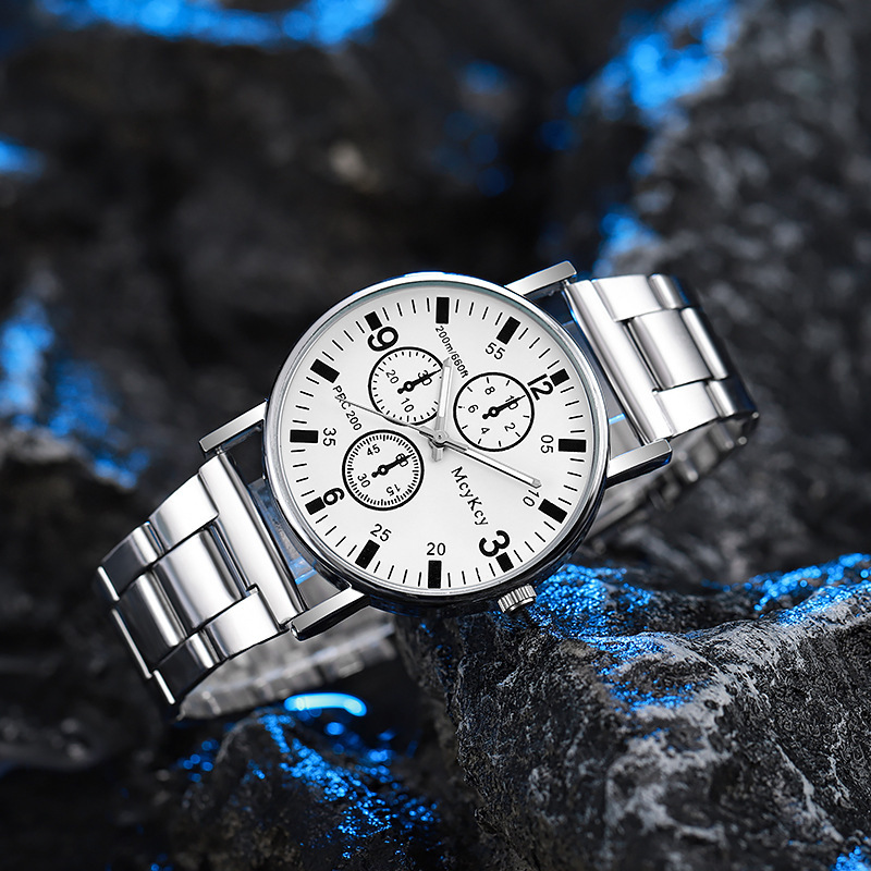 MCYKCY fábrica directa reloj para hombre reloj de regalo al por mayor reloj simple cinturón de acero reloj para hombre de cuarzo