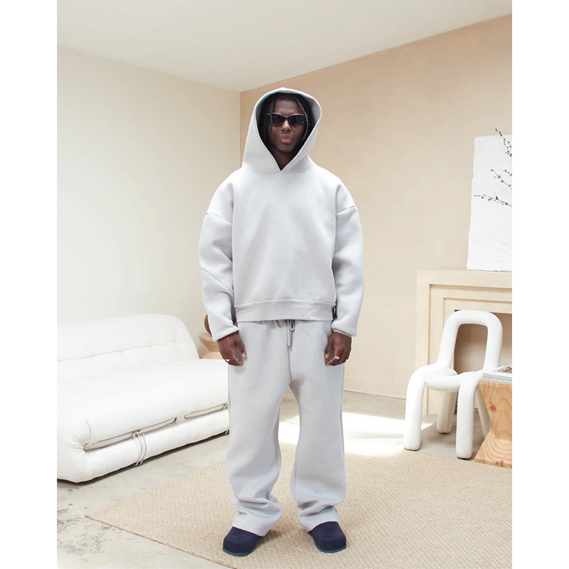 Saint alexander tracksuit Explosions Air Layer Fluffy Hooded Sweatshirt Men's Trendy Pants suit