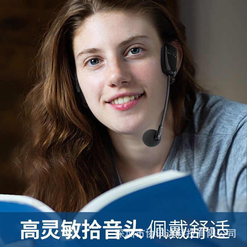 Maestro enseñando poco abeja micrófono cuadrado amplificador de baile auriculares de audio UHF auricular inalámbrico micrófono