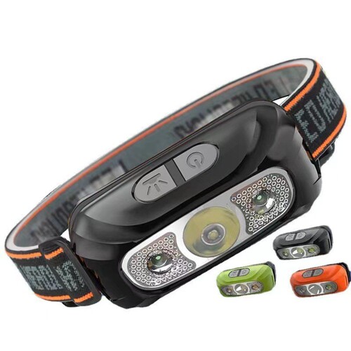 New LED headlight wave sensor headlight USB charging head-mounted night running fishing mini headlight wholesale