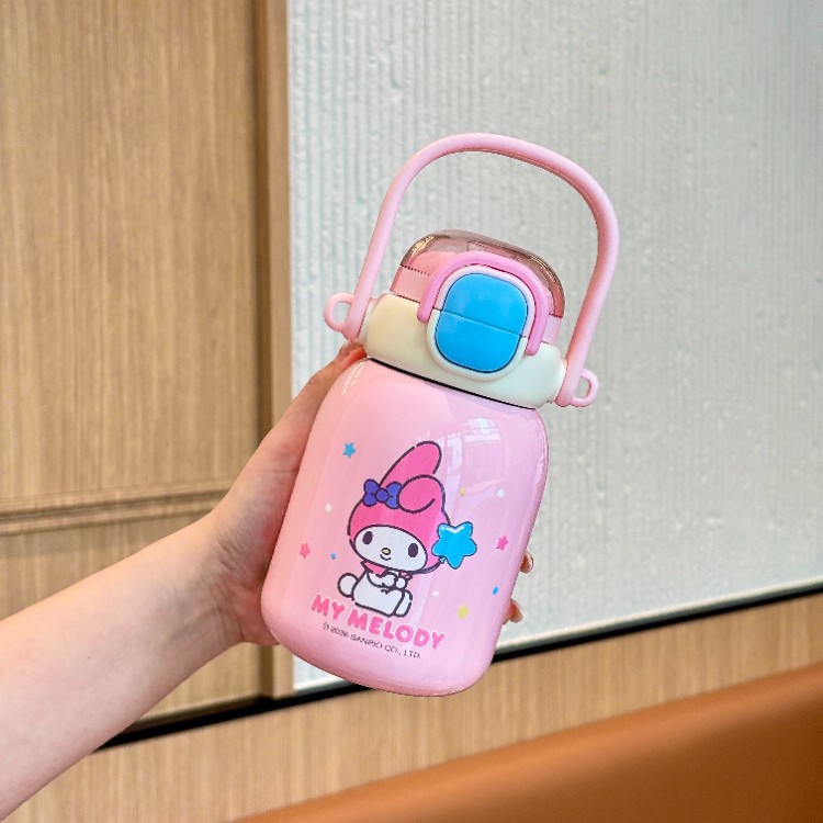 Sanliogou co-brand taza de aislamiento térmico para niños de alto valor facial, taza de paja para bebidas de niñas, taza de estómago especial para la escuela
