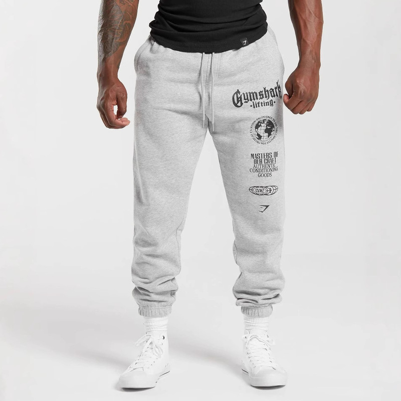 Gymshark Youth Sports Pants, Leggings, Loose-Fitting Casual Pants, Cotton Printed Pants
