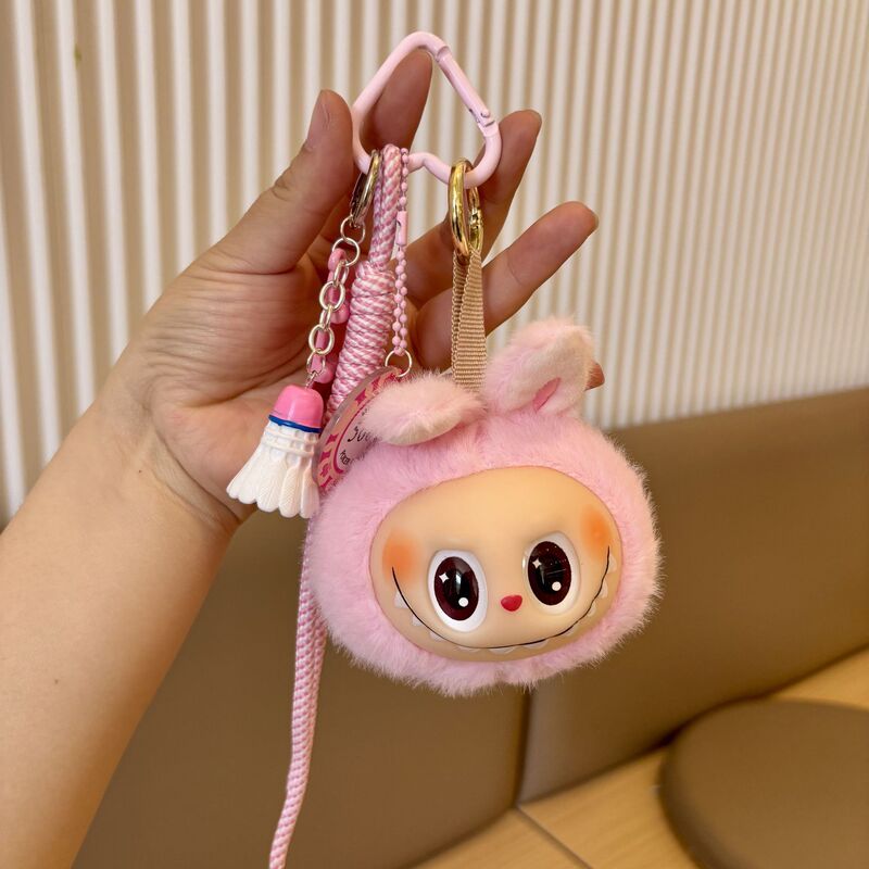 King Labubu 人気のかわいい超かわいいペンダントぬいぐるみ小さな人形バッグペンダント女の子車のキーホルダーギフト|undefined