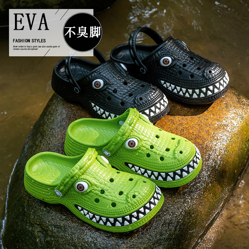 [Wholesale] 2026 New Cute Crocodile Slippers for Men and Women, Summer Non-Slip Breathable Clogs for Home and Outdoor Use