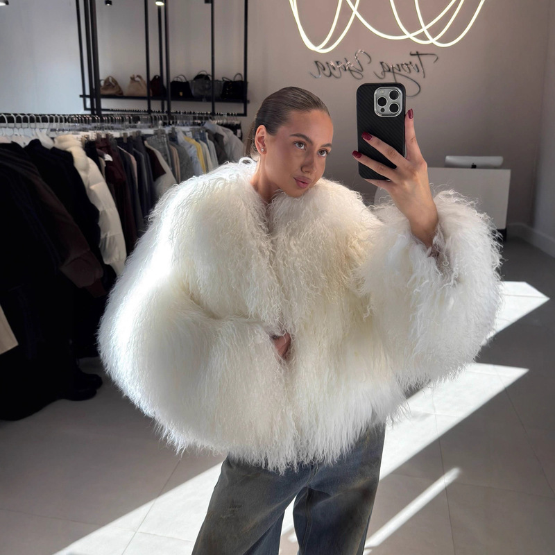 Beach Wool Fur Fur Outwear Fur Искусственный Мех