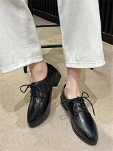 F 86550 Pointed Toe Lace Up Casual Shoes ��ͷϵ����Ь �羳ר