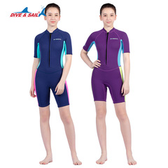Women's Front-Zip Insulated Diving Suit 2.5MM for Youth, Thick Wetsuit for Surfing, Swimming, and Snorkeling