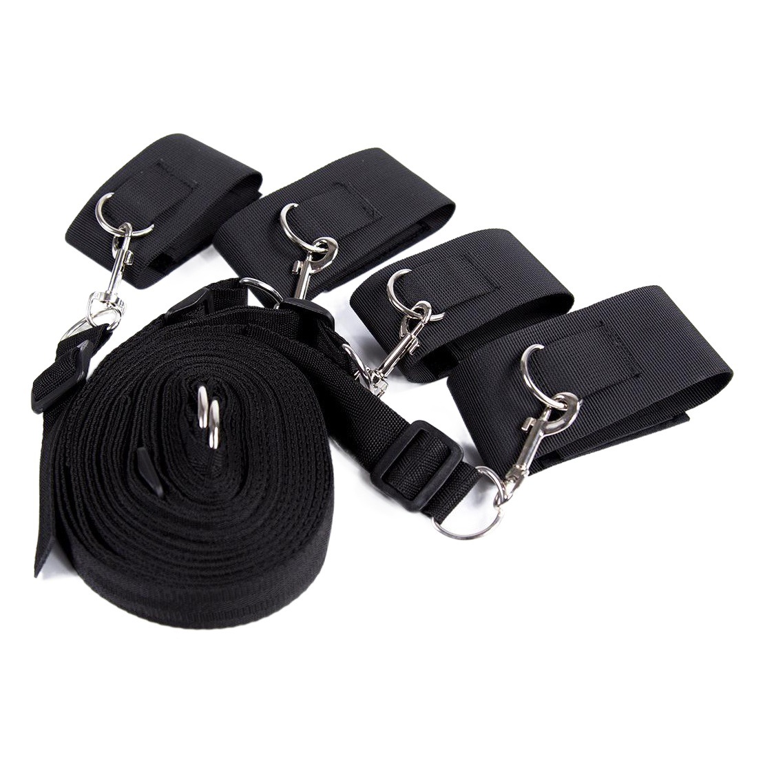 Juguetes sexuales, correas para dormir, correas para atar en la cama, correas para atar, hebillas de mano, anillos para manos y pies, una pieza, cinturones de restricción sexy, juguetes image 1
