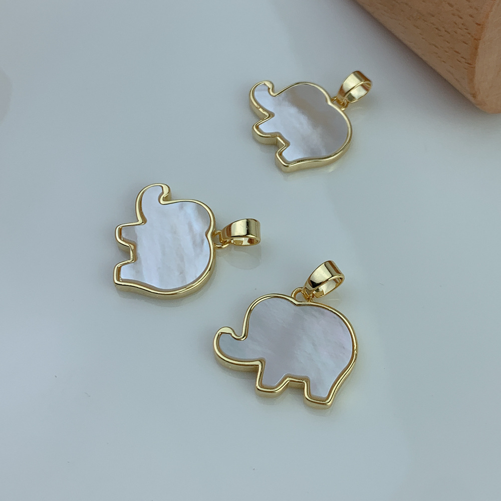 Alloy Material 2 Pieces Alloy Elephant Pendant