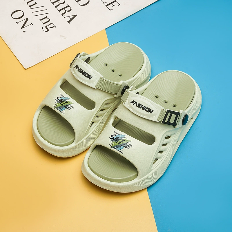 Мальчик Liangdoor Летние родительские модели чувствуют мягкое дно и нескользкие тапочки носить на пикнике на открытом воздухе