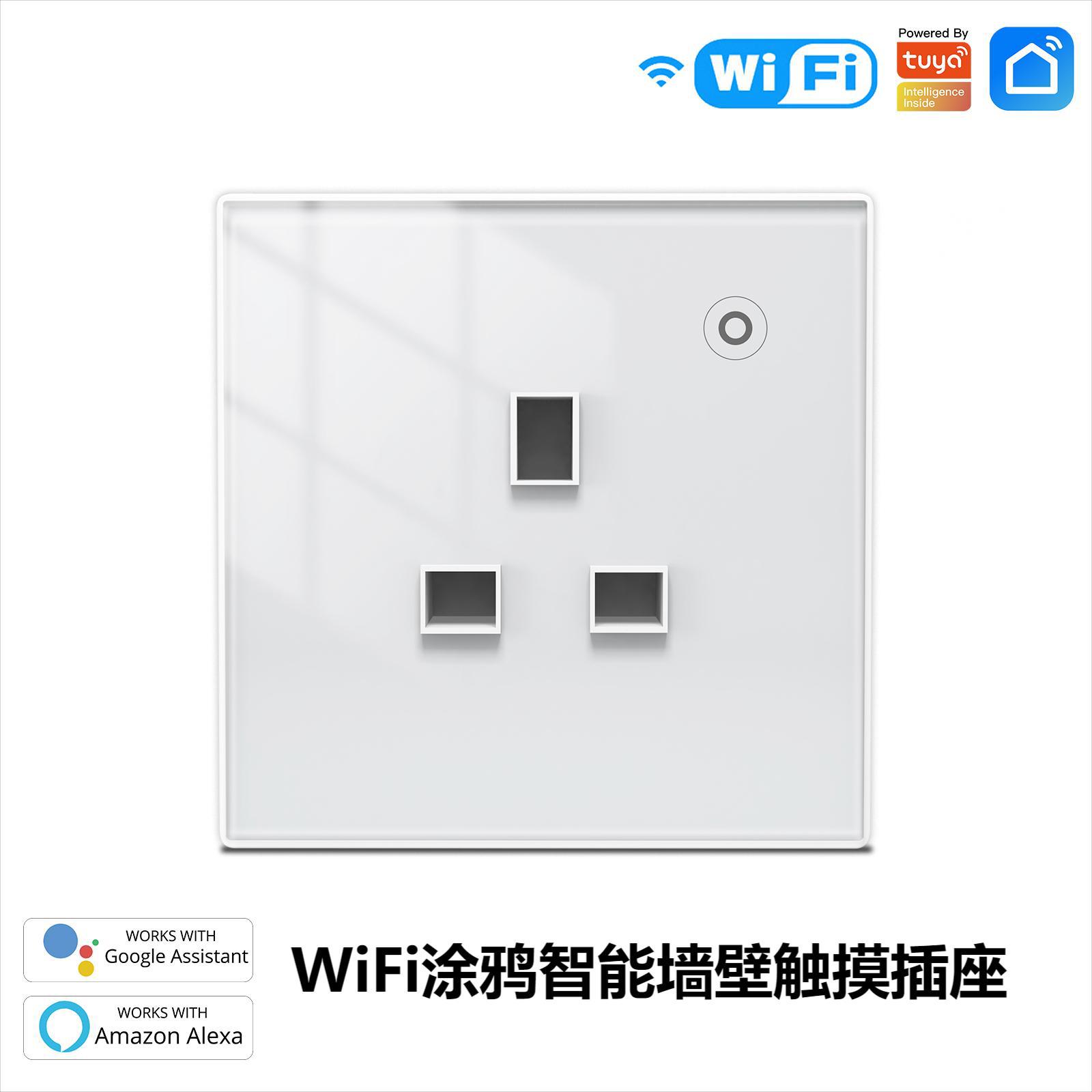 Doodle Smart Home WiFi Plug App Timed British Standard 16A Power Monitoring Wall Smart Plug