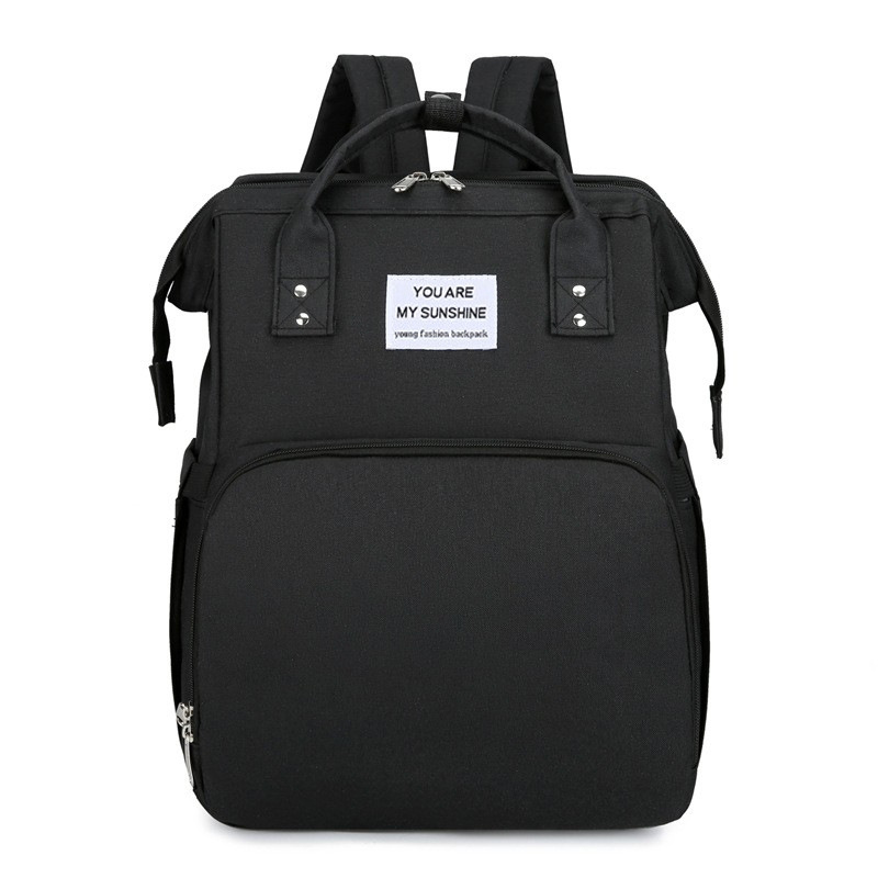 Transfronterizos nueva moda mamá bolsa cuna bolsa multifuncional para madres y bebés para salir bolsas de hombro personalizadas de gran capacidad ligeras