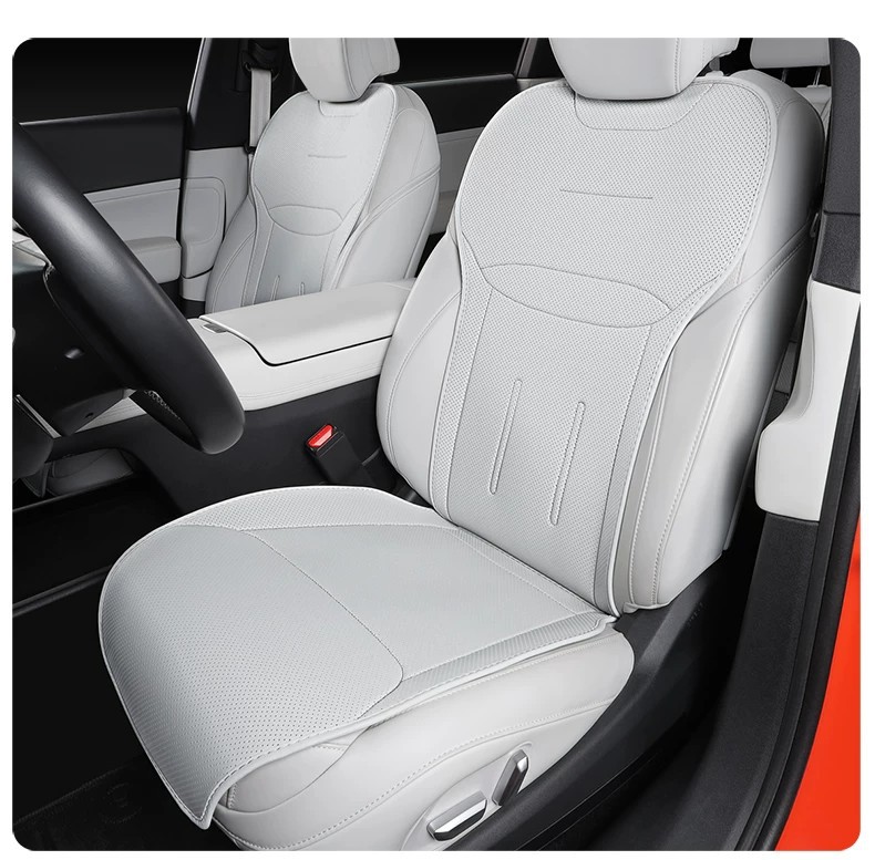 Xpeng G6 Special Car Seat Cover, Universal for All Seasons, Full Surround Seat Cushion, Perforated Leather, Breathable Interior Modification Seat Cover