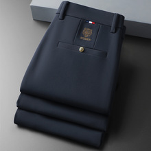 休闲裤男士2025秋冬季新款商务西裤弹力直筒裤男裤