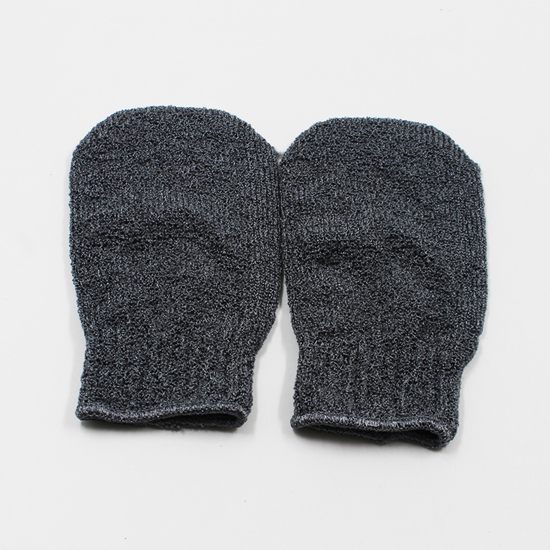 Guantes de toallas de limpieza de cinco dedos para adultos, toallas de baño, artefactos de baño de espalda, toallas de baño de espalda, guantes de espesación de barro frotados