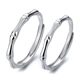 S999 Silver Bamboo Couple Ring Simple Niche Cold Style Men's and Women's High-end All-match National Style Ring