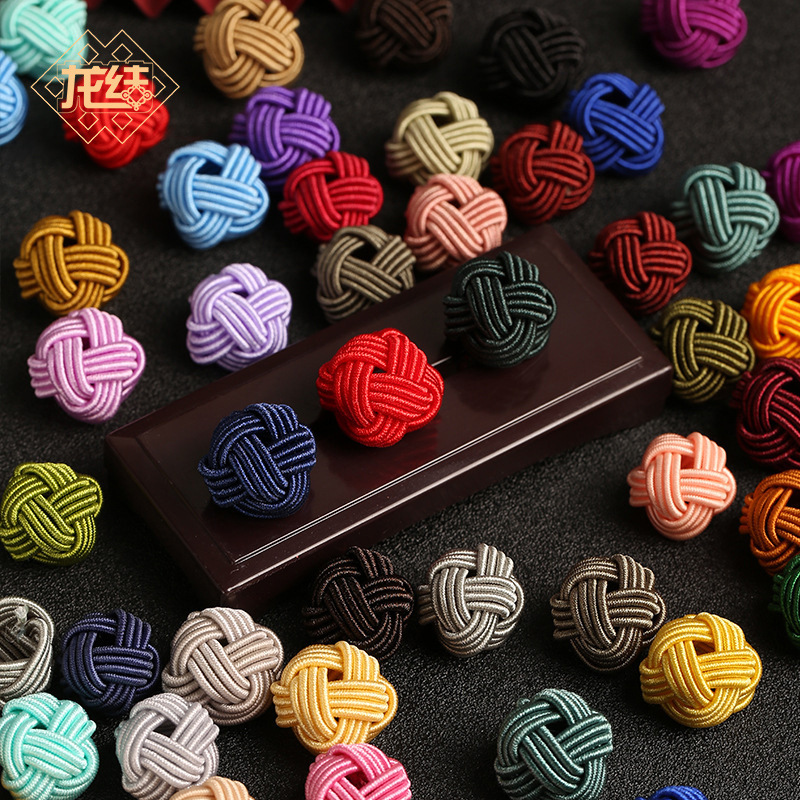 龙结新品手工流苏diy饰品配件绕线菠萝结网扣多色菠萝帽编织