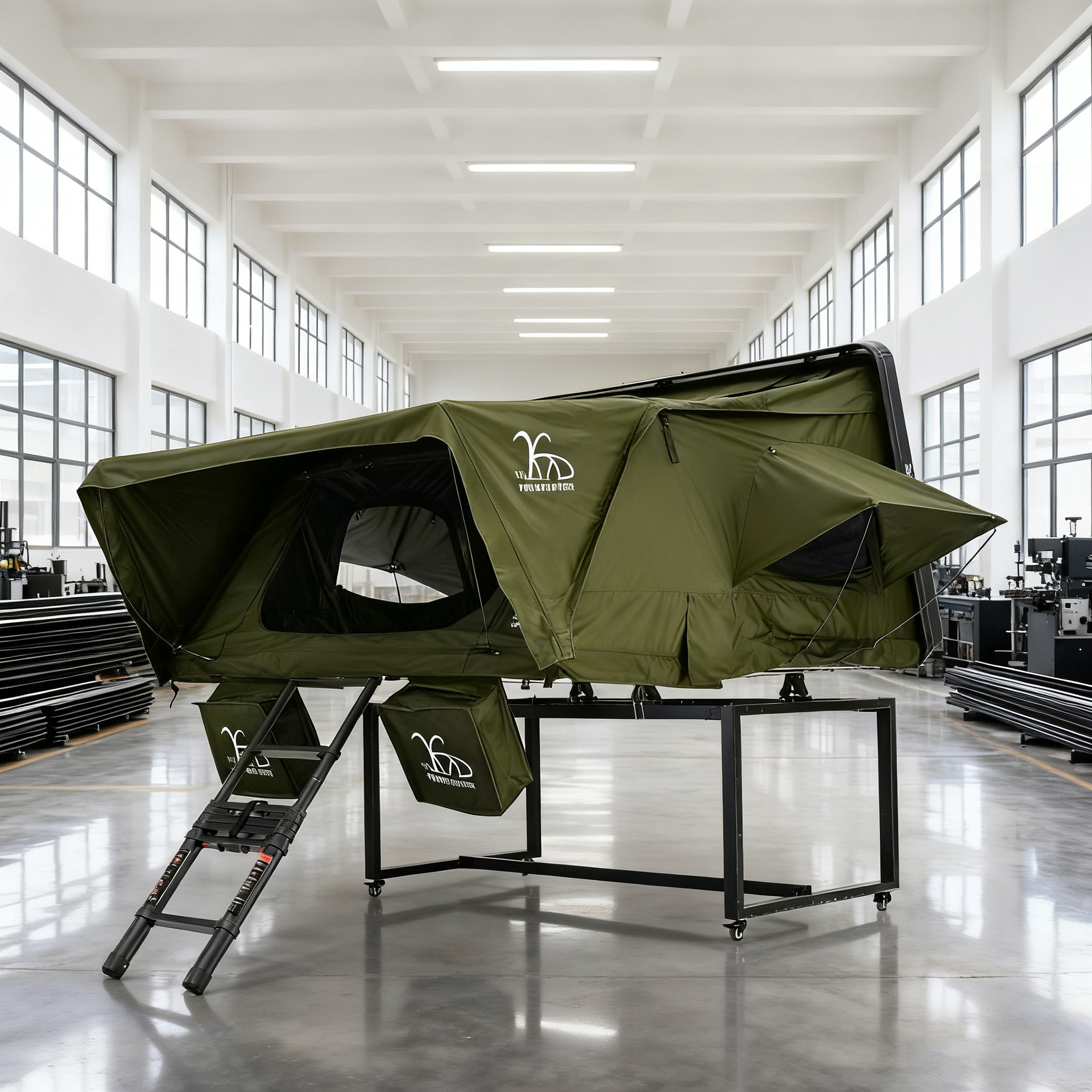 Rollover plástico ABS camping al aire libre carpa de techo de coche sin construir carpa de vehículo SUV