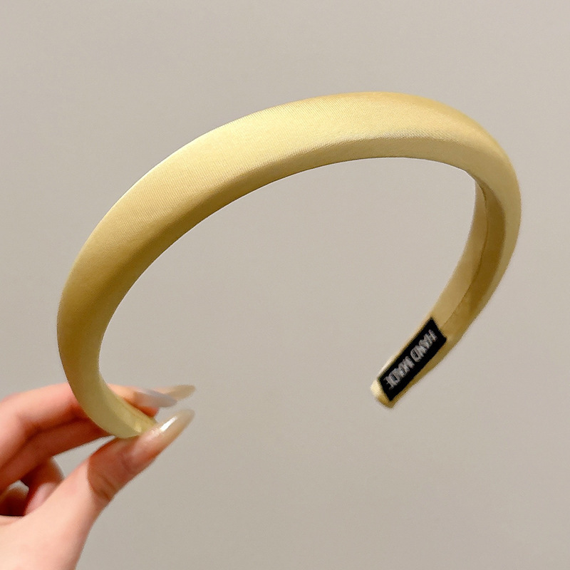 Brazo de cabello negro plegado para mujeres retro francés alto cráneo de borde ancho brazo de cabello de compresión para el cabello Bundle para el cabello fuera de la guarnición universal image 81