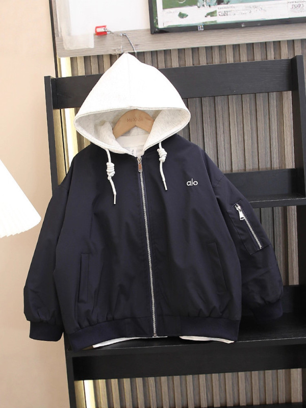 男童外套春秋款2025新款男孩儿童连帽衣服大童秋装拉链衫夹克上衣|undefined