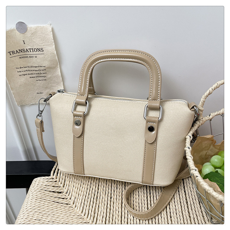 Nuevo cross-border nuevo bolso axilar de textura simple, bolso de mano de moda, bolso de hombro casual.