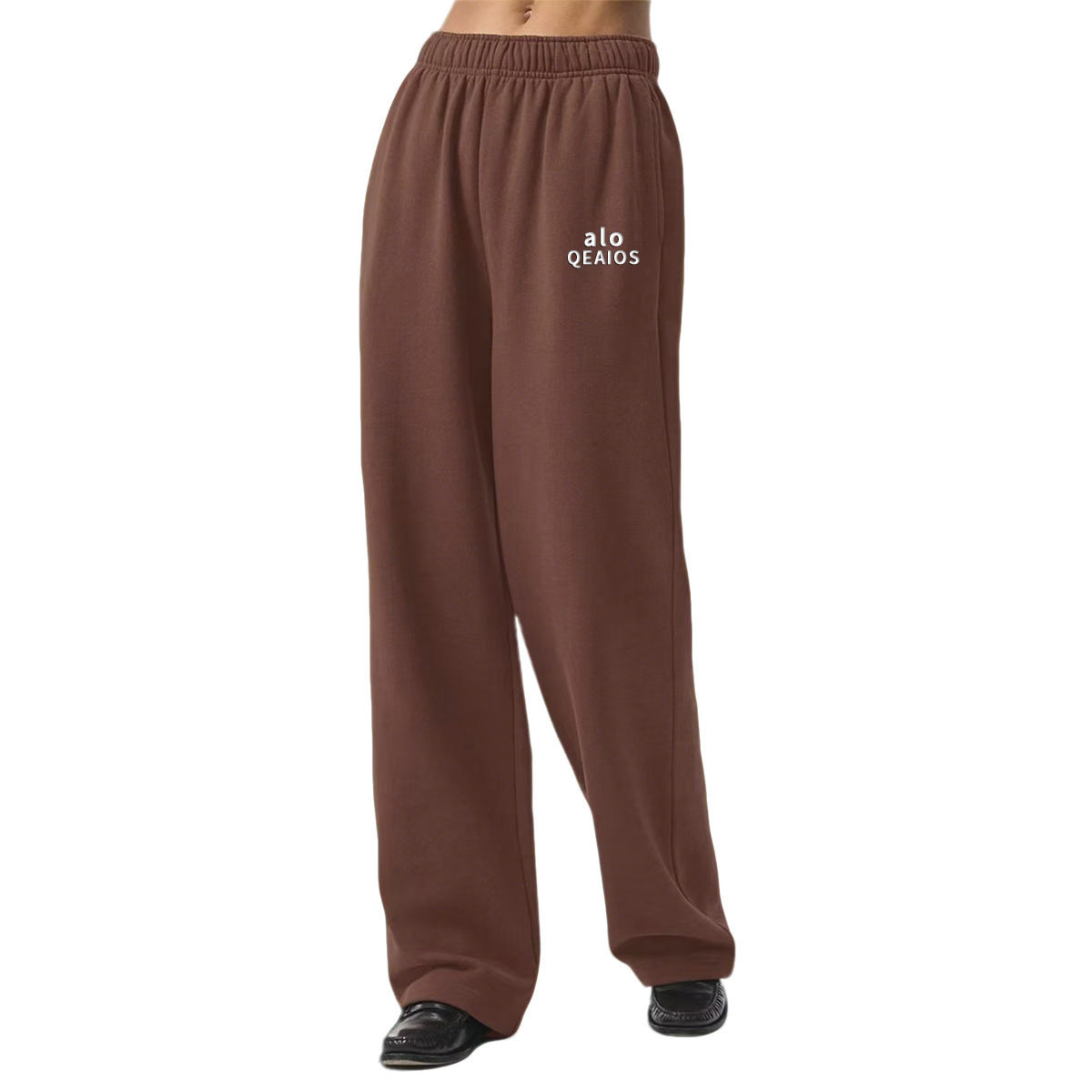 alo nuevo pantalones casuales sueltos de piernas anchas primavera y otoño de dopamina pantalones de color sólido pantalones casuales