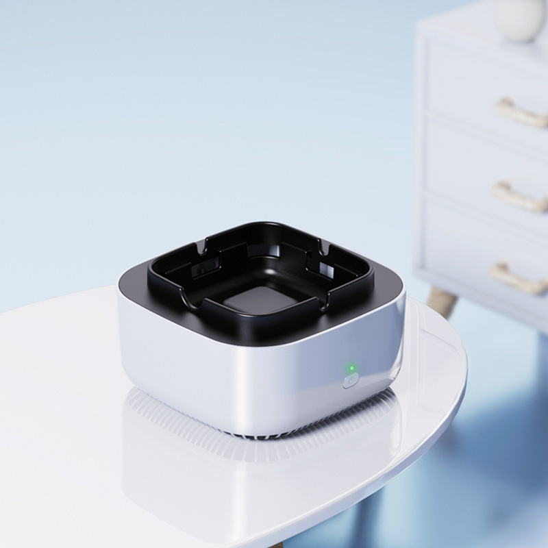 新品電子灰皿空気清浄機usb充電マイナスイオンオフィス家庭用アロマ除煙味ギフト|undefined