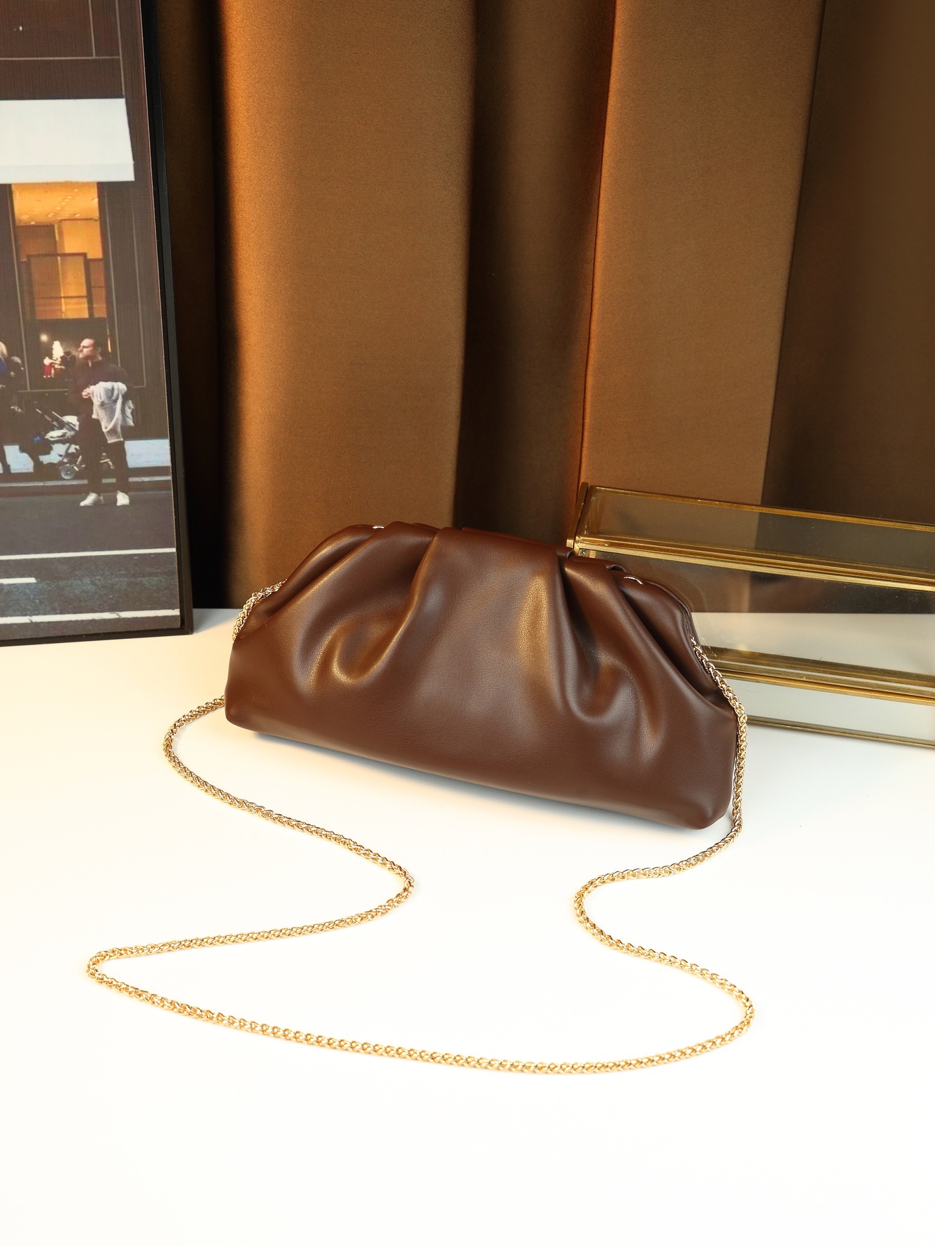 Borsa a nuvola plissettata donna borsa a tracolla versatile_voghion.com