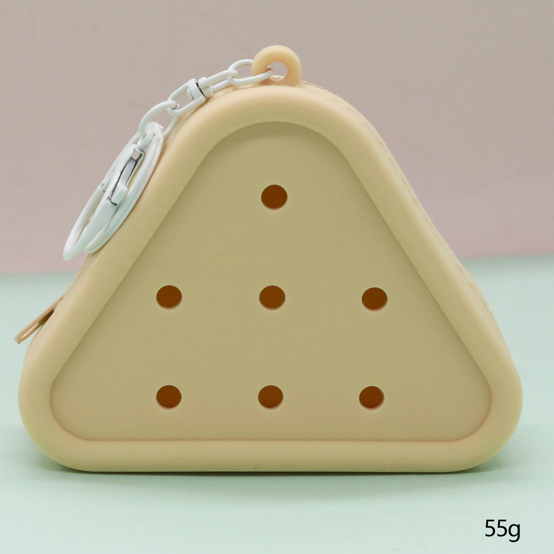 Inventario de dibujos animados de silicona agujero bolsa mini bolso diy bolsa de almacenamiento bolso auriculares llavero colgante regalo