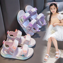 儿童公主凉鞋2024夏季新款韩版女童休闲凉鞋轻底3-12岁女孩凉包邮